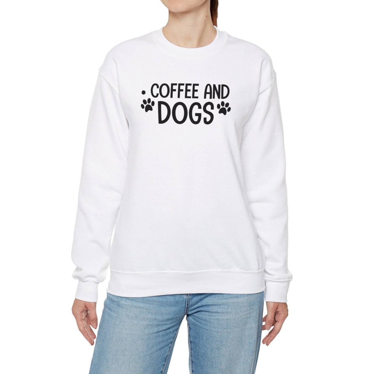 Unisex Coffee and Dogs Sweatshirt | Cozy & Stylish Dog Lover