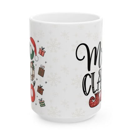 Personalized "Mrs. Claus" Ceramic Mug - 15 oz Holiday Gift