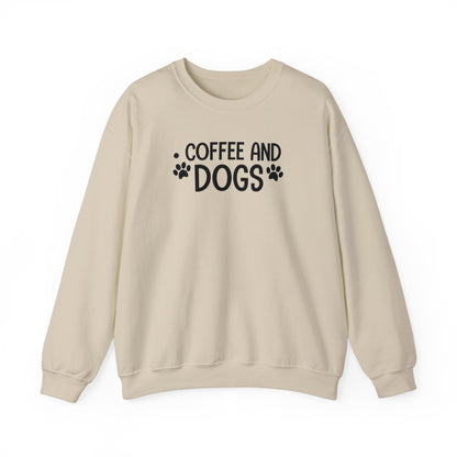 Unisex Coffee and Dogs Sweatshirt | Cozy & Stylish Dog Lover