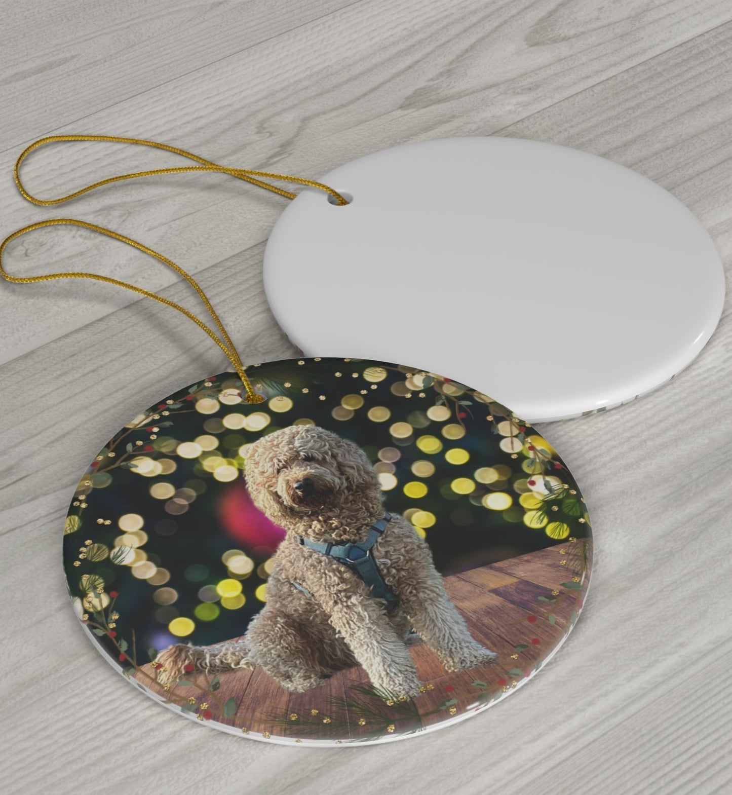 Personalized Pet Photo Christmas Ornaments - Perfect for Dog Lovers