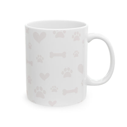 Custom Dog Mom with Pet Name Ceramic Mug 11oz