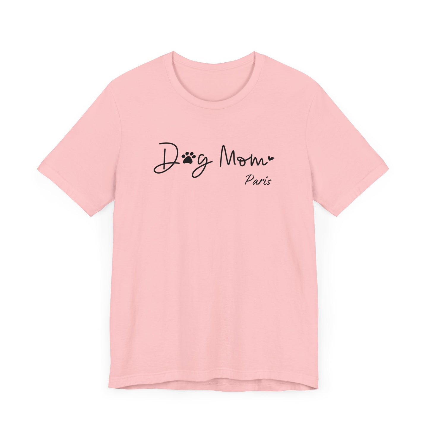 Custom Dog Mom with Pet's Name T-shirt