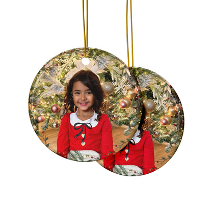 Christmas Ceramic Ornaments - Child or Pets Picture