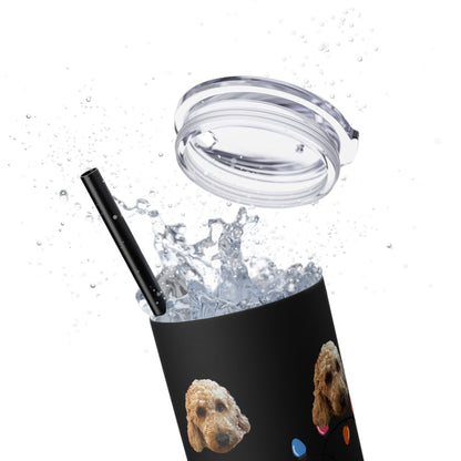 Skinny Tumbler with Straw, 20oz