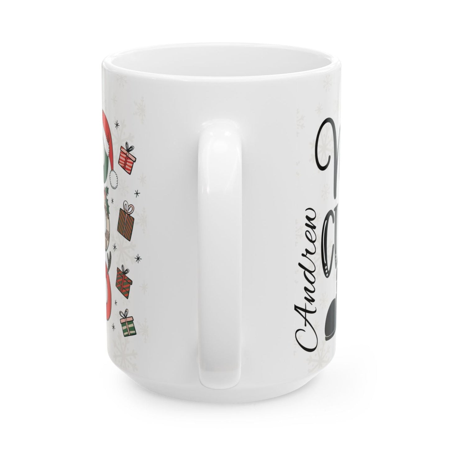 Personalized "Mr. Claus" Ceramic Mug - 15 oz Holiday Gift