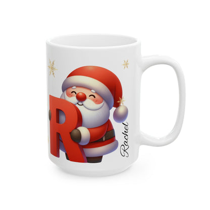 Personalized Name 15 oz Ceramic Mug - Perfect Holiday Gift