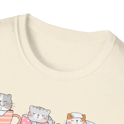 But First Coffee and Cats T-Shirt. Perfect Gift for Cat Lovers