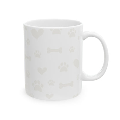 Custom Dog Mom Ceramic Mug 11oz with Pet's Name.