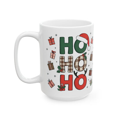 Festive 15 oz Ceramic Mug - Custom Holiday Gift Idea