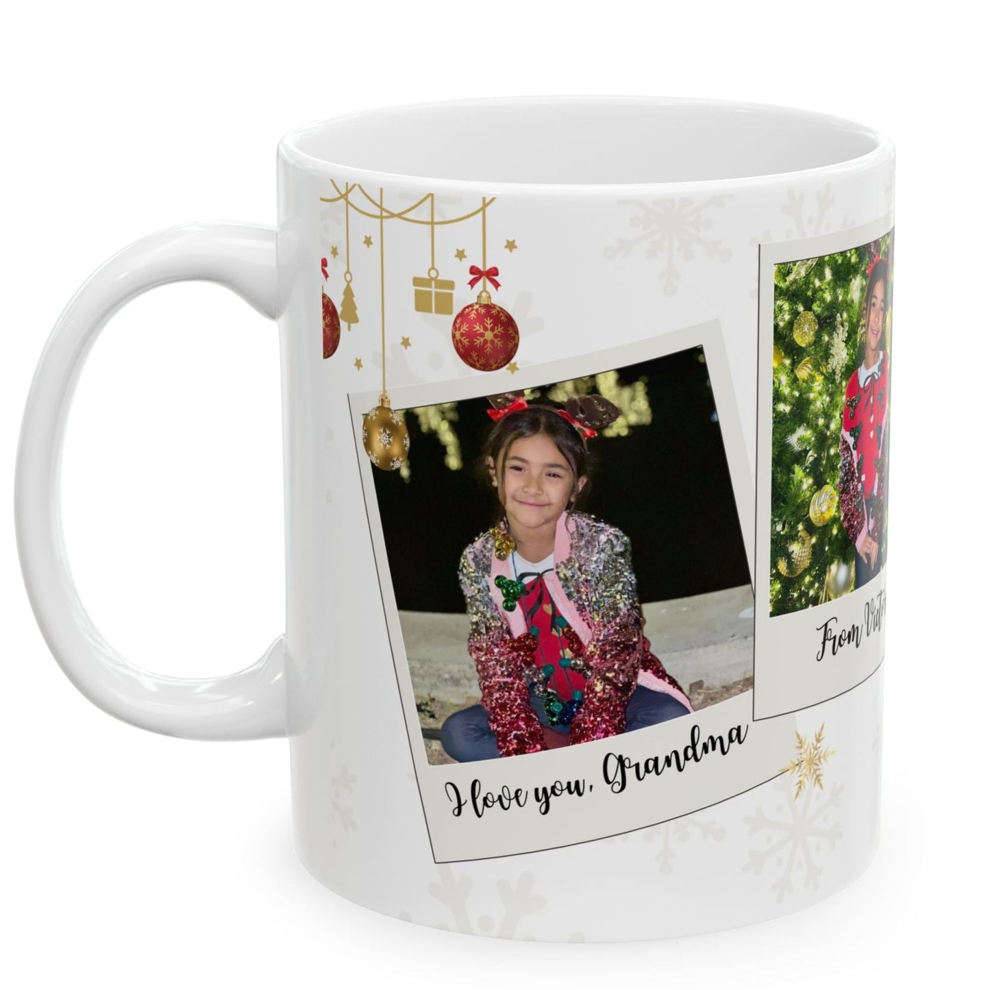 Personalized Christmas Mug with Kids' Photos