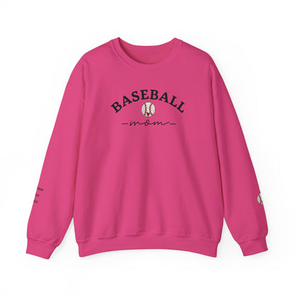 Custom Baseball Mom Sweaters with Children's Names on the Sleeves