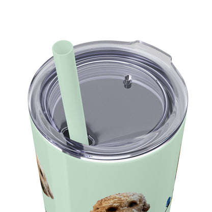 Skinny Tumbler with Straw, 20oz