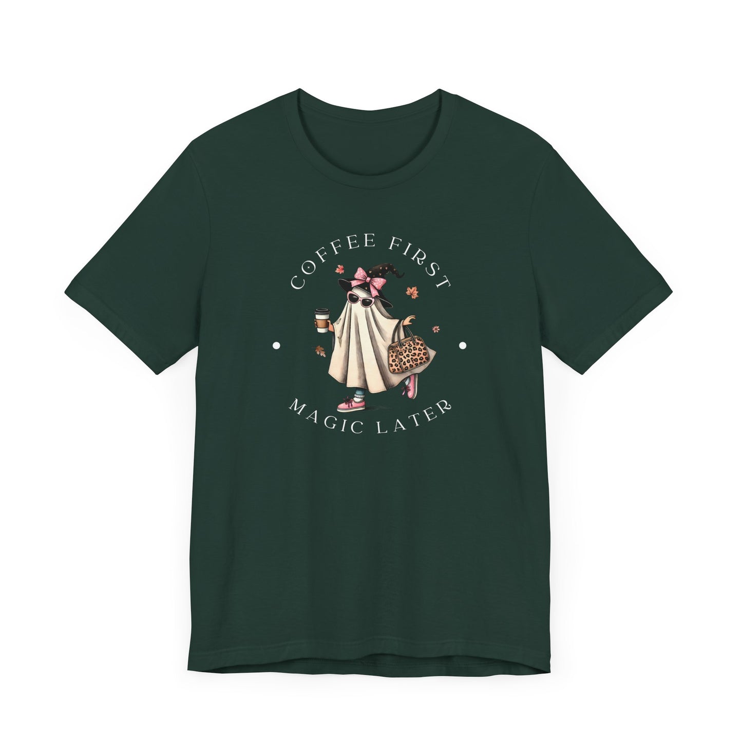 Coffee First, and Magic Later T-Shirt | Premium Cotton & Fun Design