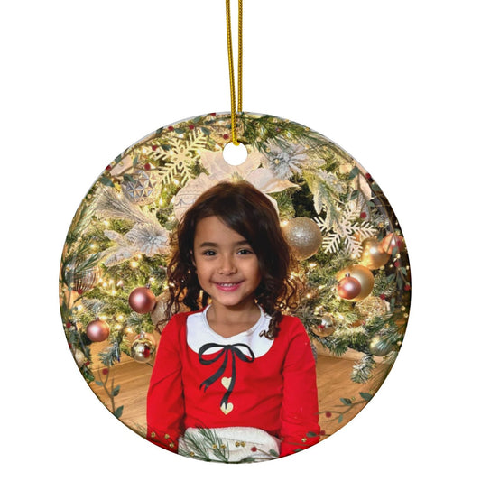 Christmas Ceramic Ornaments - Child or Pets Picture