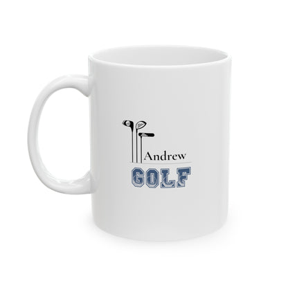 Custom Best Dad Golf Ceramic Mug 11oz.