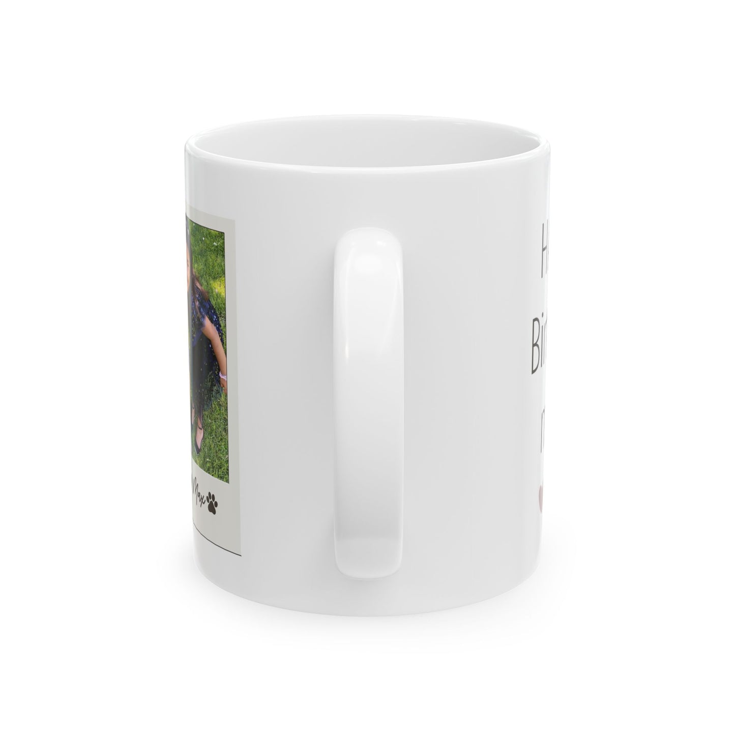 Custom"Happy Birthday Mom" Mug. Custom Photo Gift 11oz Ceramic