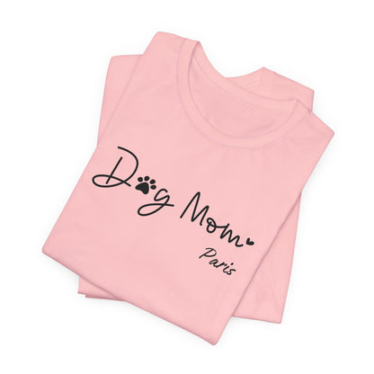 Custom Dog Mom with Pet's Name T-shirt