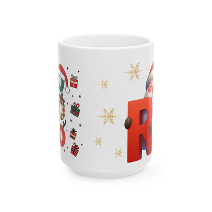 Personalized Name 15 oz Ceramic Mug - Perfect Holiday Gift