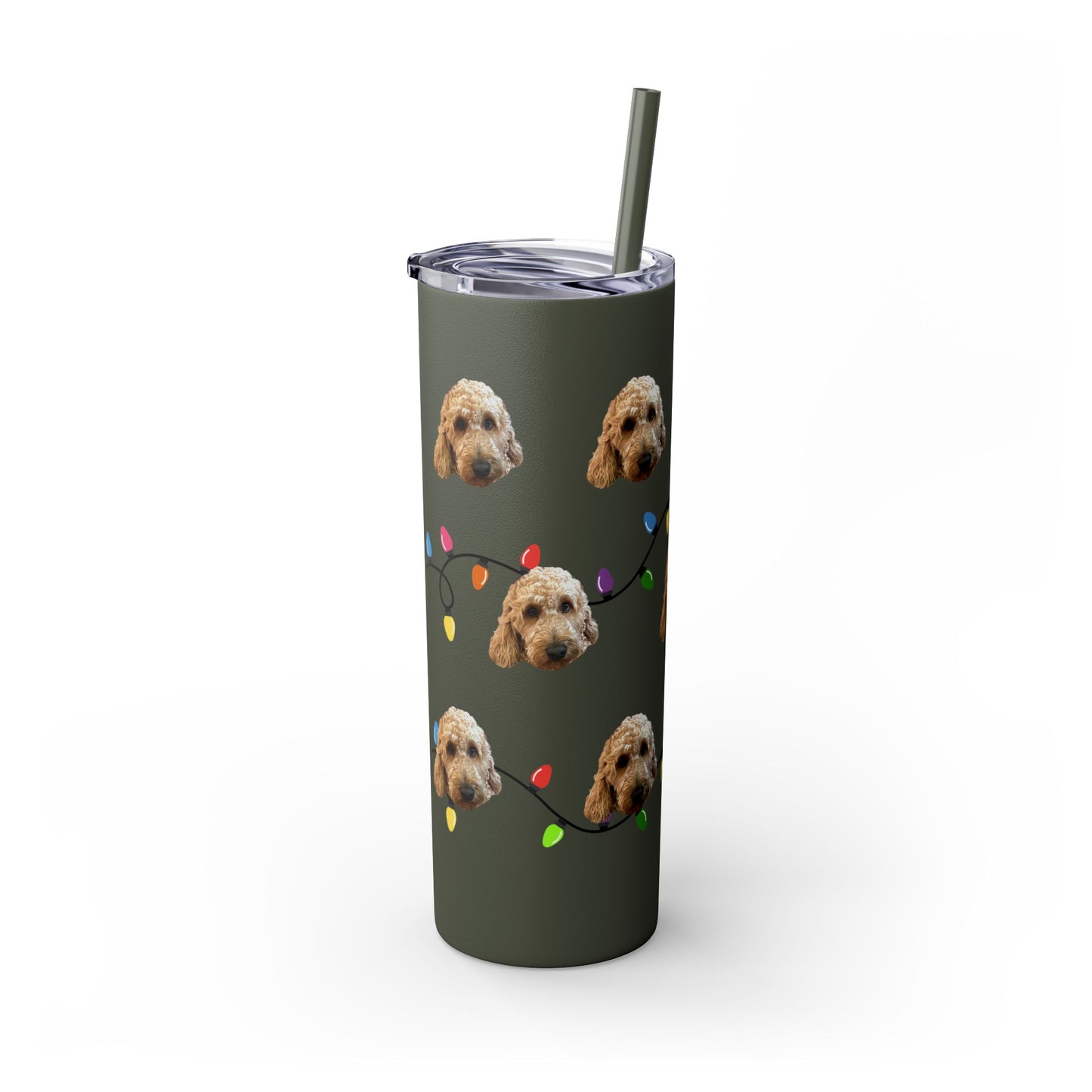 Skinny Tumbler with Straw, 20oz