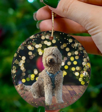 Personalized Pet Photo Christmas Ornaments - Perfect for Dog Lovers