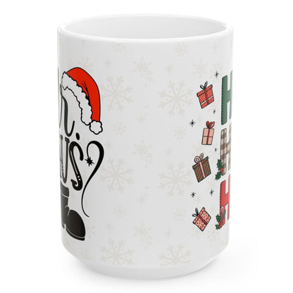 Personalized "Mr. Claus" Ceramic Mug - 15 oz Holiday Gift