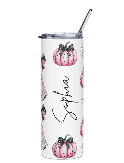 Custom Halloween Coquette Stainless Steel Tumbler 20 oz