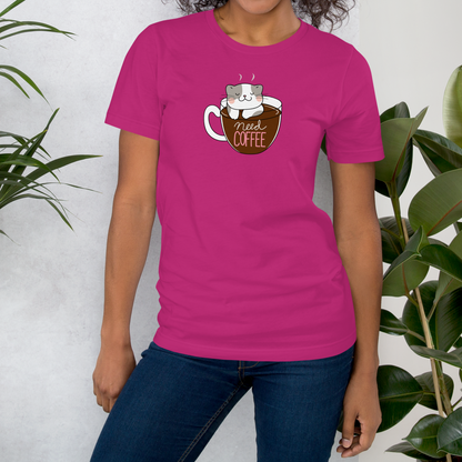 Need Coffee Cat T-Shirt. Ideal for Cat Lovers