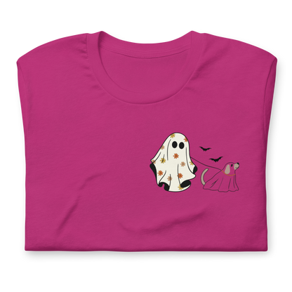 Halloween T-Shirt – Ghost & Dog Design for a Fun Gift