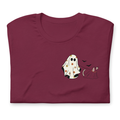 Halloween T-Shirt – Ghost & Dog Design for a Fun Gift