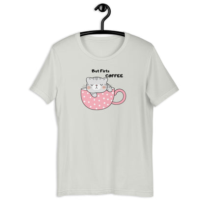 But First Coffee and Cat T-Shirt. Perfect for Cat Lovers